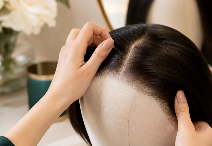 M&MY 觅蜜自然发际线细节临时视觉素材,等待真实顾客授权照片补充